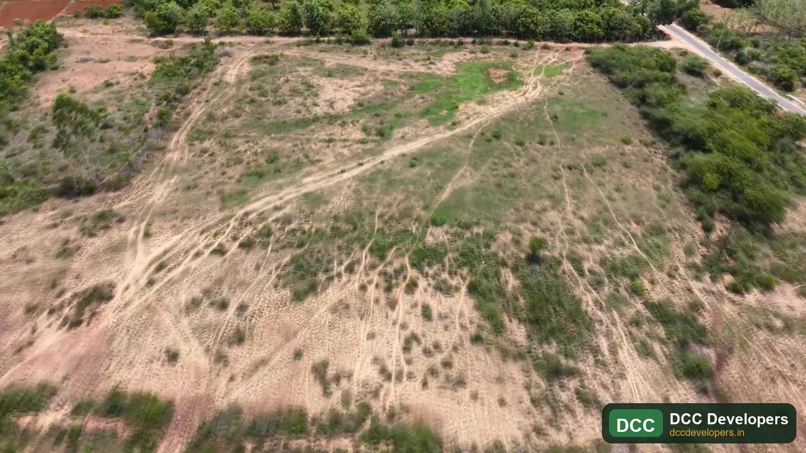 Panoramic aerial of DCC Green Acres, Pannur